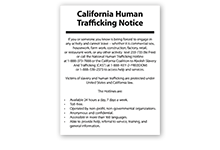 Human Trafficking Signs