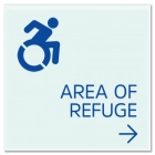 Accessible Direction Sign w/Dynamic ISA Symbol