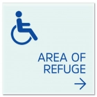 Accessible Direction Sign w/ISA Symbol