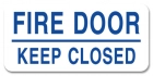 Fire Door - Keep Closed Label - 4 Pack