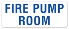 Fire Pump Room Label