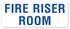 Fire Riser Room Label