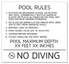 Florida Pool Rules Sign