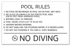 Florida Splash Pad Rules Signage