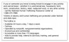 Human Trafficking Notice 3x5 Adhesive Maine New York