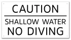 Maricopa County, Arizona No Diving Sign