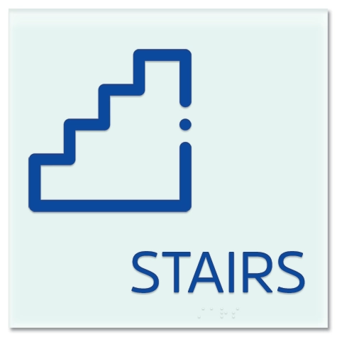 Stairs Sign w/Symbol