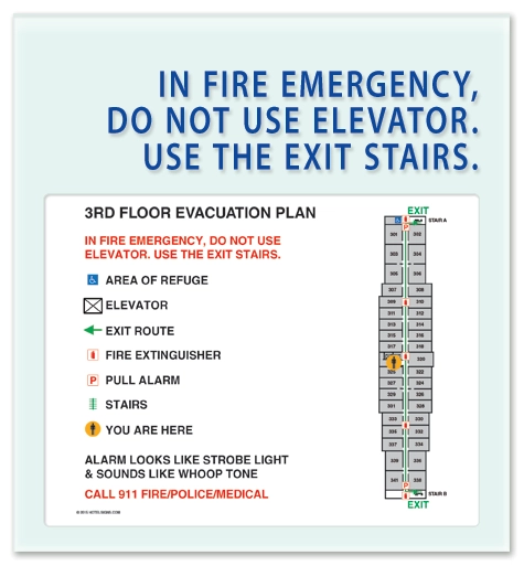 Standard Elevator Evacuation Plans - NYC Compliant