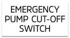 State Pool Sign - Emergency Pump Cut-Off... - Virginia Compliant