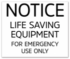 State Pool Sign - Life Saving Equipment - Illinois Compliant