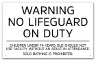 State Pool Sign - No Lifeguard - Nevada Compliant