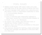 State Pool Sign - Pool Rules - Alaska Compliant