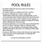 State Pool Sign - Pool Rules - Massachusetts Compliant
