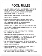 State Pool Sign - Pool Rules - Nevada Compliant