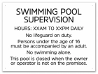 State Pool Sign - Pool Rules - New Jersey Compliant