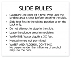 State Pool Sign - Pool Rules - Oregon Compliant