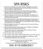 State Pool Sign - Spa Rules - Georgia Compliant