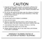 State Pool Sign - Spa Rules - North Carolina Compliant