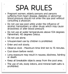 State Pool Sign - Spa Rules - Virginia Compliant