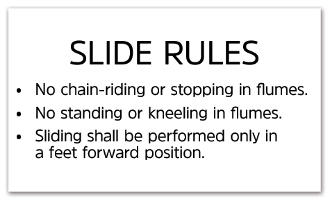 State Pool Sign - White-Water Slide Rules - New York Compliant