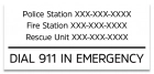 State Pool Signs - Emergency - Tennessee Compliant