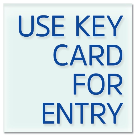 Use Key Card For Entry