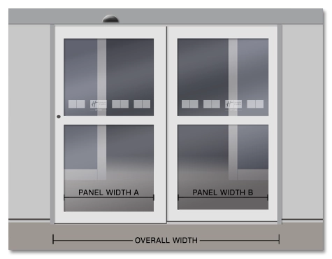 Vinyl Graphics for Holiday Inn Express2-Panel Sliding Door
