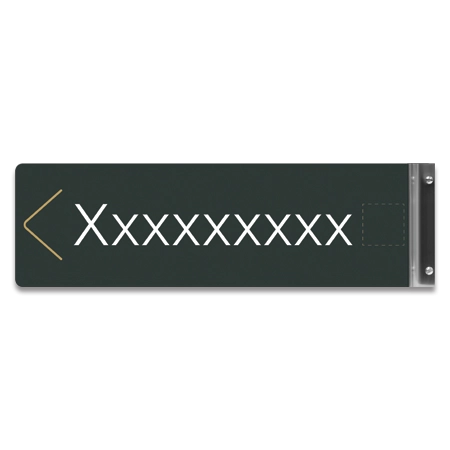 1-Line Flag Overhead Sign w/Arrow