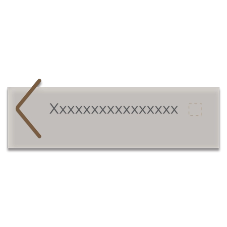 1-Line Left Directional Signw/Symbol
