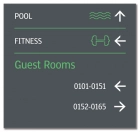 2-Line Directional w/Guest Rooms