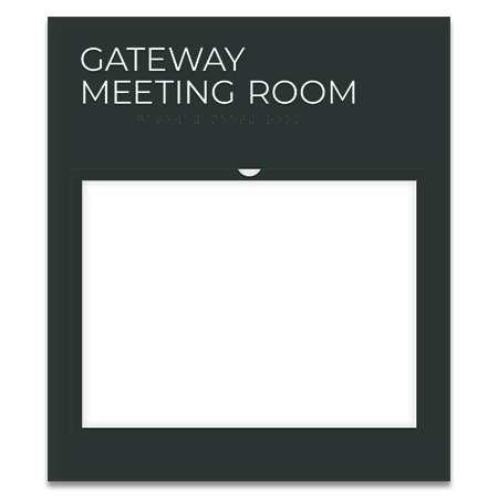 2-Line Room Sign w/Window