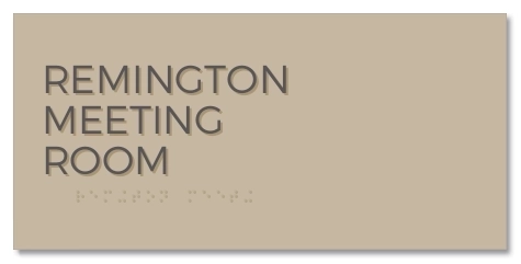 3-Line Common Room Sign