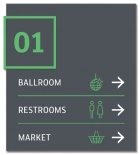 3-Line Directional w/Floor ID