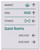 3-Line Directional w/Guest Rooms