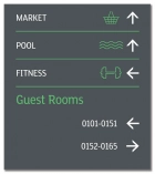 3-Line Directional w/Guest Rooms