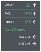 3-Line Directional w/Guest Rooms
