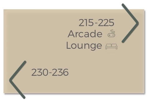 4-Line Directional Signw/Symbols & Guest Room Numbers