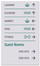5-Line Directional w/Guest Rooms