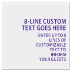 8-Line General Information Sign