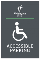 Accessible Parking Sign w/ISA Symbol