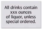 Alcohol Warning Sign - Alabama Compliant