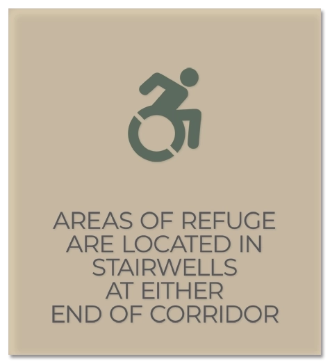 Area of Refuge Sign - Dynamic ISA Symbol