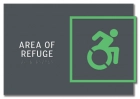 Area of Refuge Sign - Dynamic ISA Symbol