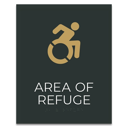 Area of Refuge Sign - Dynamic ISA Symbol