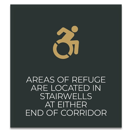 Area of Refuge Sign - Dynamic ISA Symbol