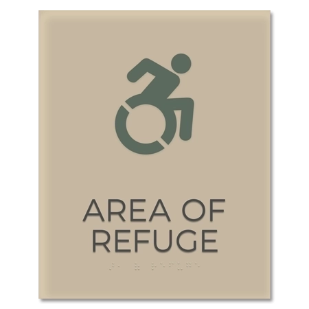 Area of Refuge Sign - Dynamic ISA Symbol