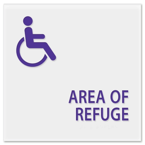Area of Refuge Sign - ISA Symbol