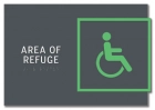 Area of Refuge Sign - ISA Symbol