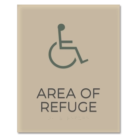 Area of Refuge Sign - ISA Symbol