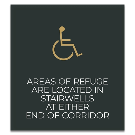 Area of Refuge Sign - ISA Symbol